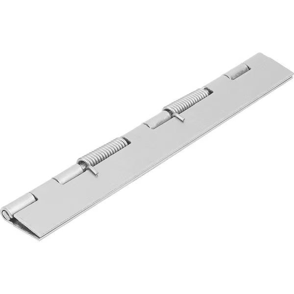 Spring Hinge Spring Closed A=40, B=180, Form:A Without Hole, Steel Bright, Kipp, Mfr#: K1176.4018010